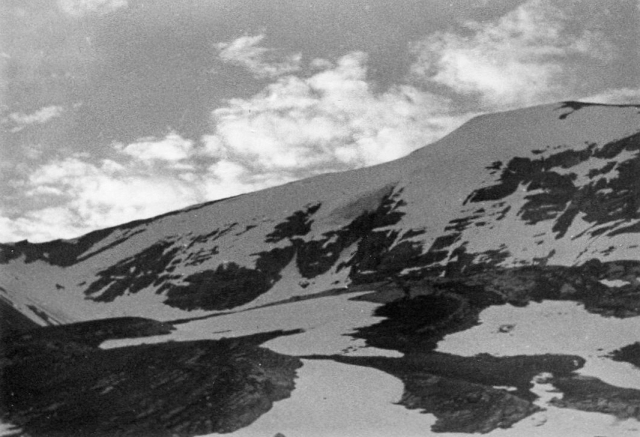 Rinderhorn, elevation: 11328 ft / 3453 m. June 26, 1962