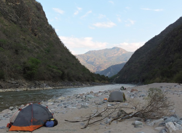 Camp #23, downstream view
