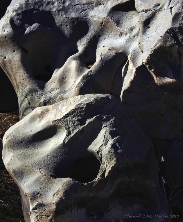 Sculpted boulders, Taos Creek